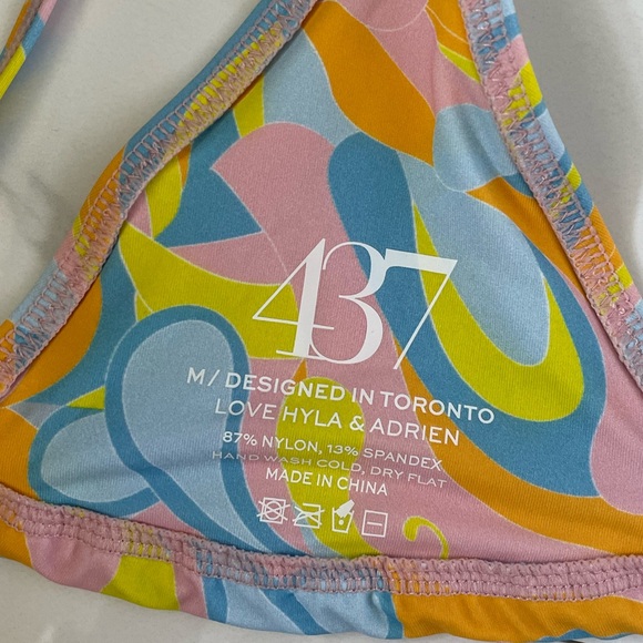 437 Bikini Set Sanders String Bikini in Colour Cyber Print Size Medium - Picture 10 of 10